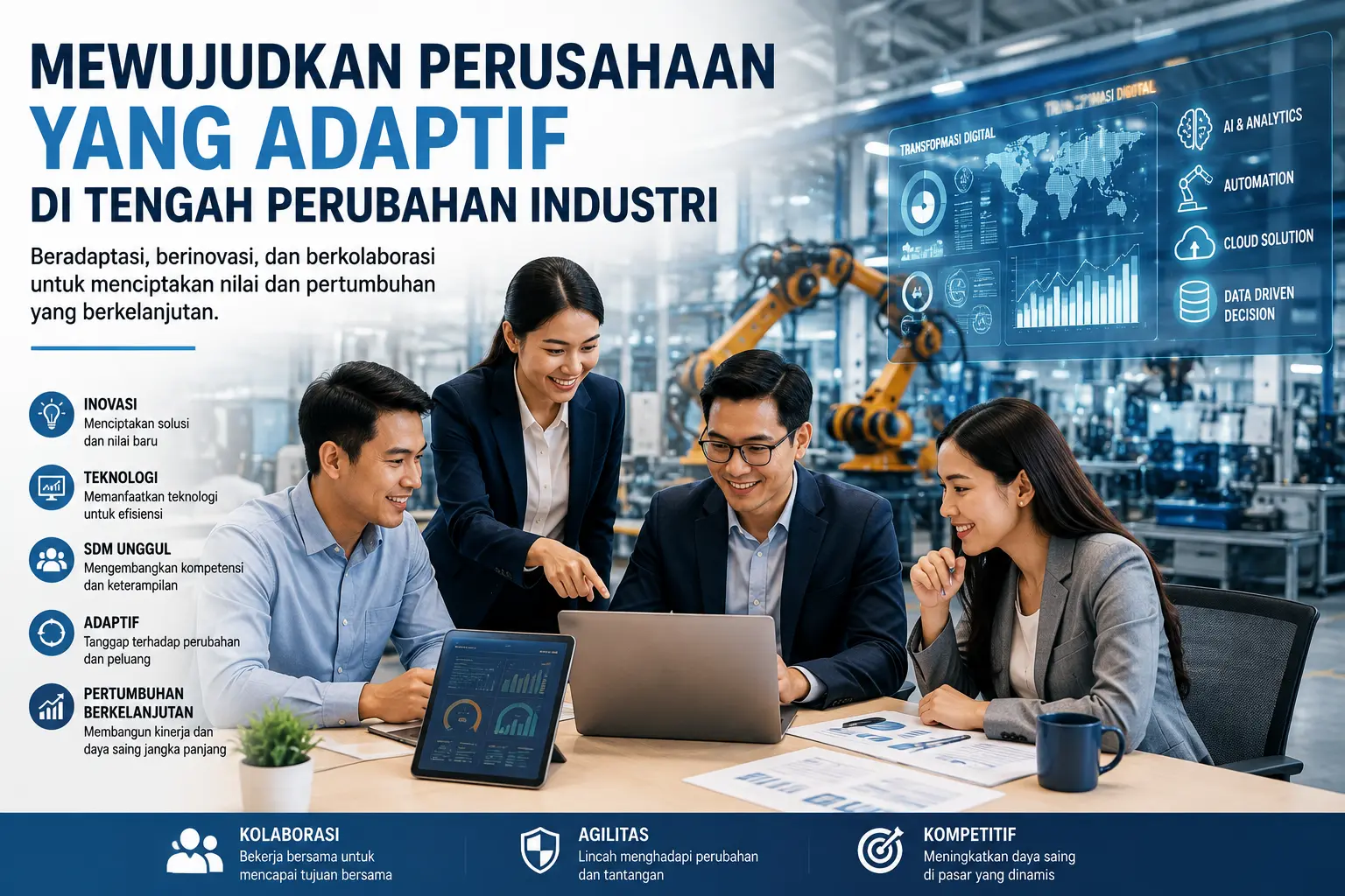 Mewujudkan Perusahaan yang Adaptif di Tengah Perubahan Industri