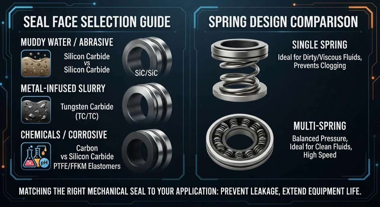 Pemilihan Mechanical Seal: Panduan Lengkap Berdasarkan Karakteristik Fluida dan Tipe Pegas
